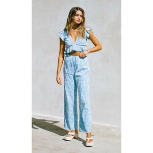 SABO Renata Resort Top AND Pants - Azure Sz Top 2 Pants 4